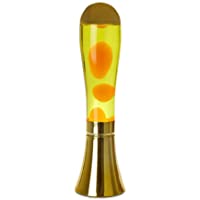 Balvi Lámpara Lava Magma Color Dorado lámpara de Lava Original y Divertida Moderno Elemento de decoración Aluminio…